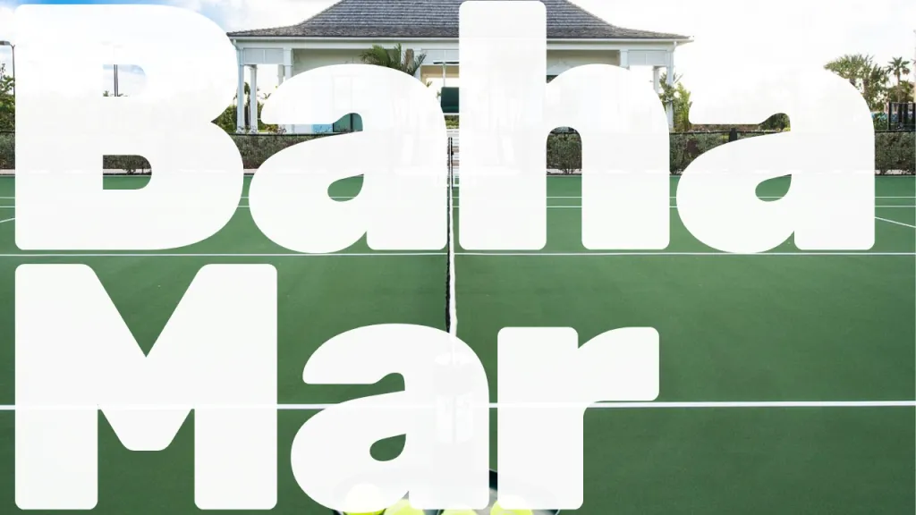 Baha Mar tennis courts in Nassau, Bahamas