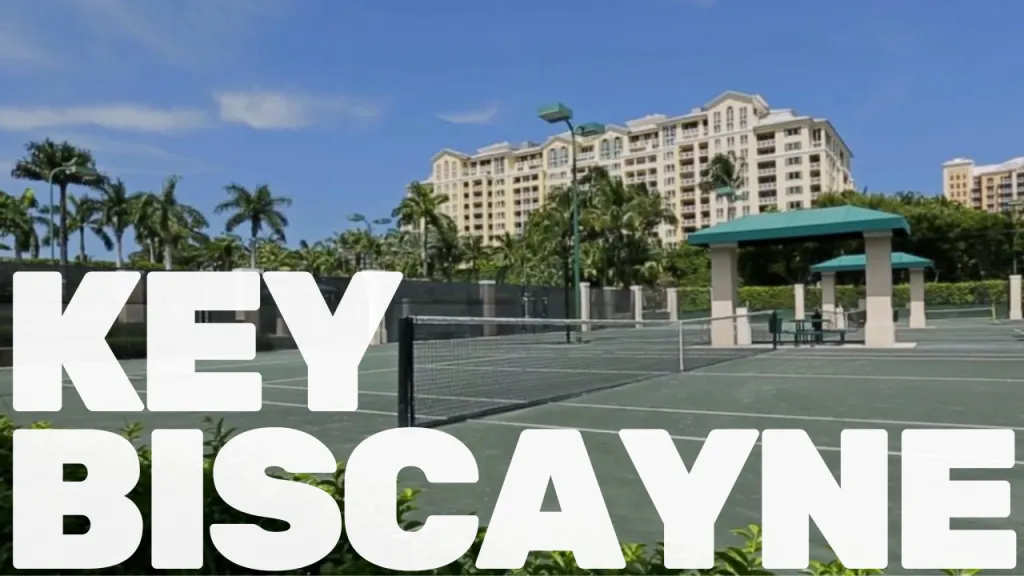 The Ritz-Carlton Key Biscayne tennis center overlooking the Atlantic Ocean