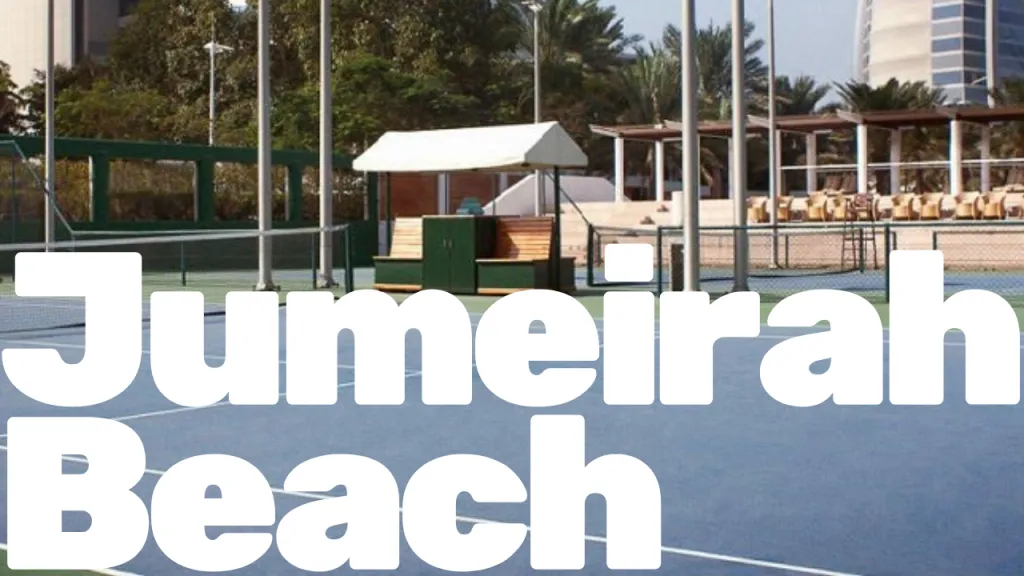 Hotel Jumeirah Beach tennis courts in Dubai