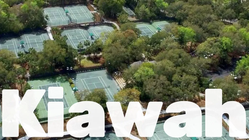Kiawah Island Golf and Tennis Resort in South Carolina featuring clay courts and a weathered wood pro shop