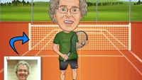 Tennis Player Caricature
