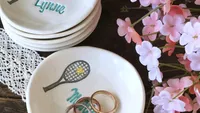 Personalized Tennis Gift Dish
