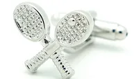 Tennis Racket & Ball Cufflinks