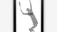Personalized Tennis Art Print