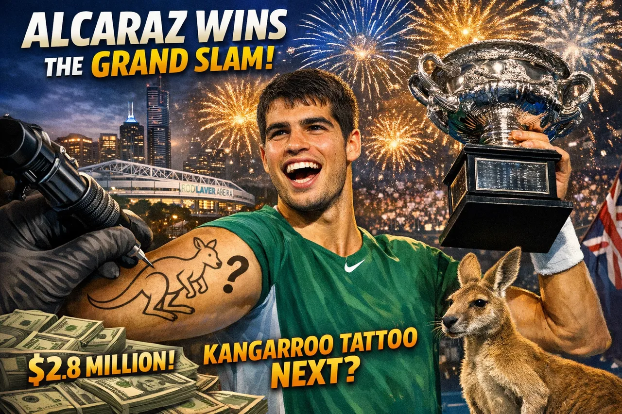 Alcaraz Completes Career Grand Slam With Australian Open Win And Plans Kangaroo Tattoo