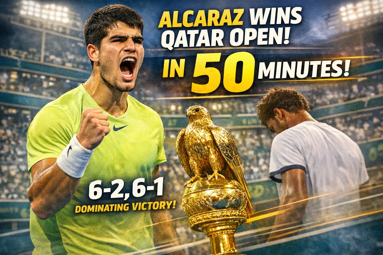 Alcaraz Cruises To Qatar Open Title In Just 50 Minutes