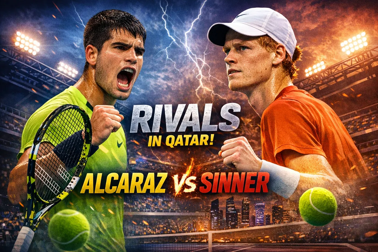 Alcaraz Says Sinner Pushes Him As Both Cruise Into Qatar Quarters
