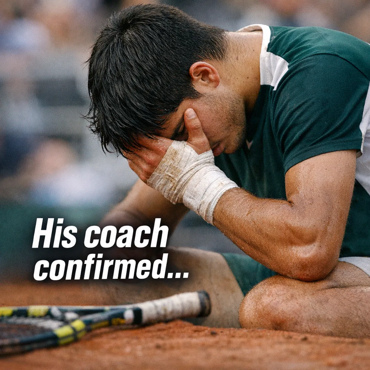 Alcaraz Wrist Blow Leaves French Open Defense Hanging by a Thread