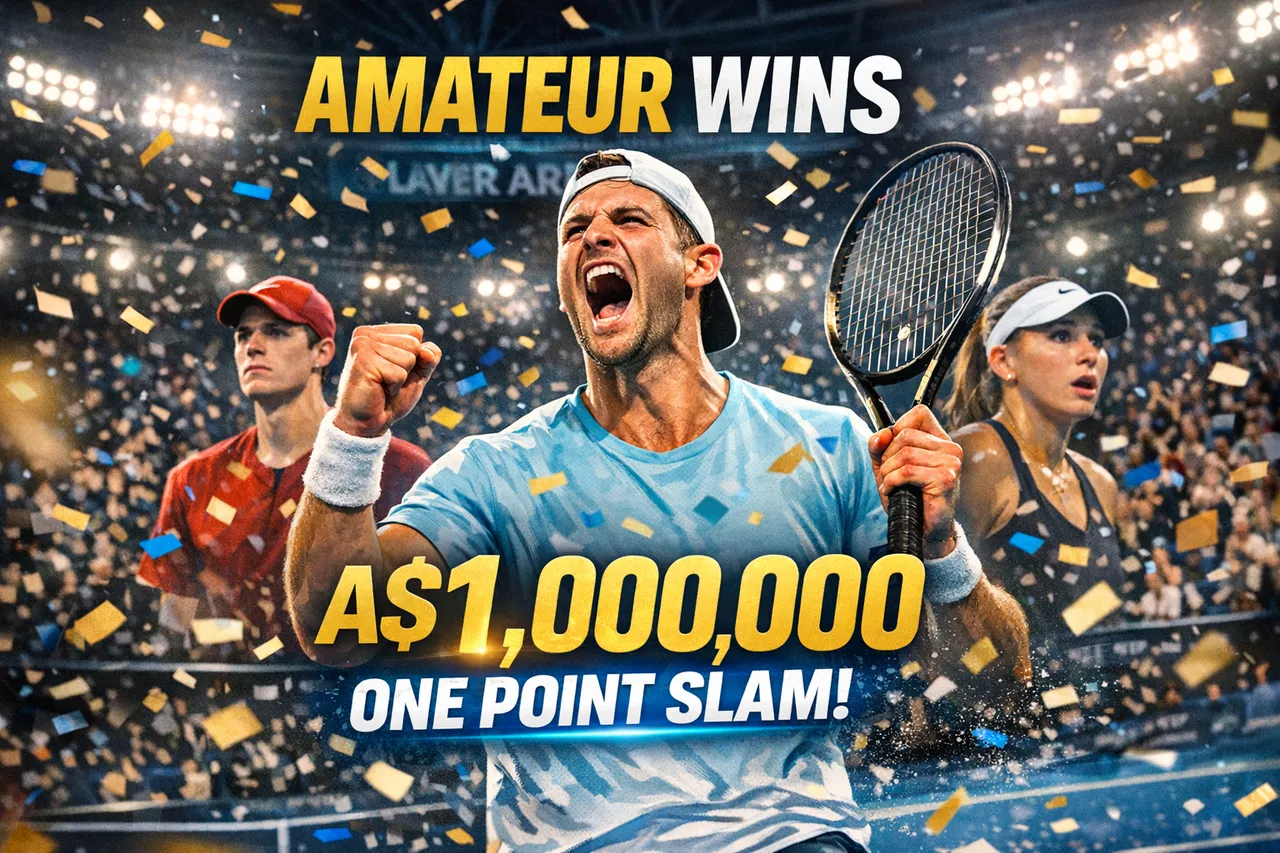 Amateur Stuns Stars To Win A$1 Million At One Point Slam