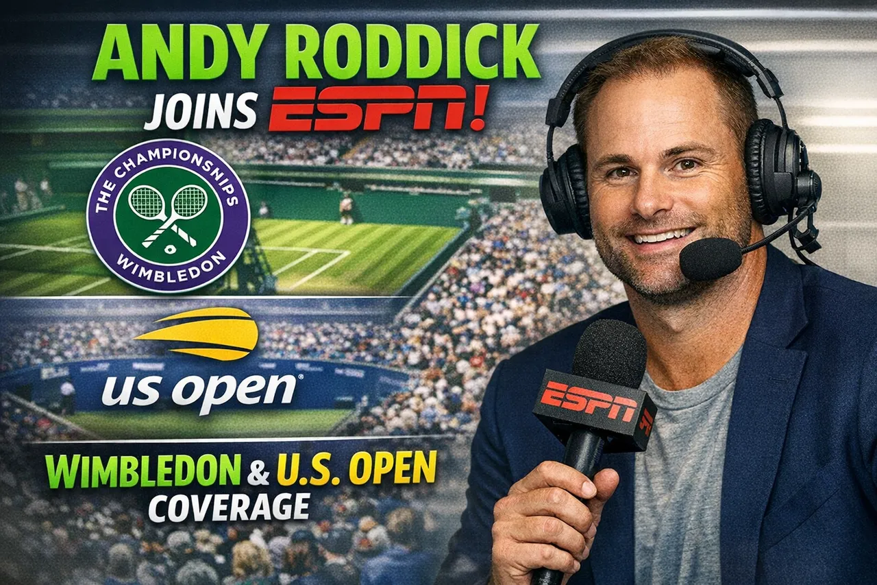 Andy Roddick Joins ESPN For Wimbledon And U.S. Open Coverage
