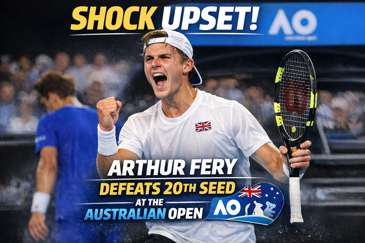 Arthur Fery Stuns 20th Seed To Spark First Upset At Australian Open