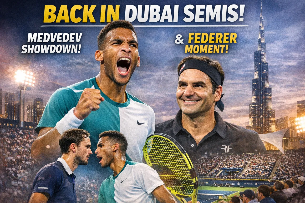 Auger-Aliassime Back In Dubai Semis After Lehecka Win, Federer Moment Adds Spark