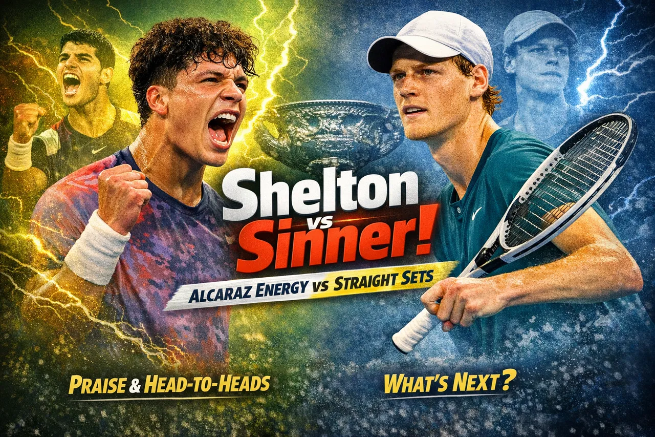 Ben Shelton Channels Alcaraz Spark But Sinner Stops His Melbourne Charge