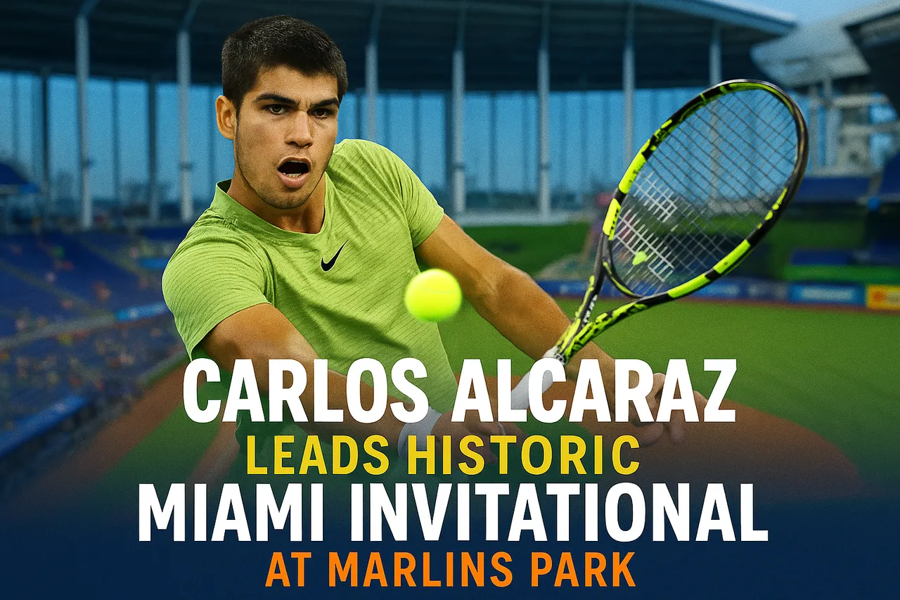 Carlos Alcaraz Leads Historic Miami Invitational At Marlins Park
