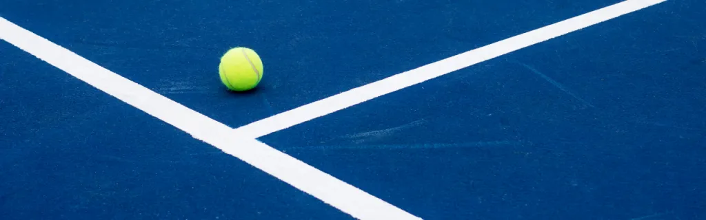 inspecting tennis playing surface