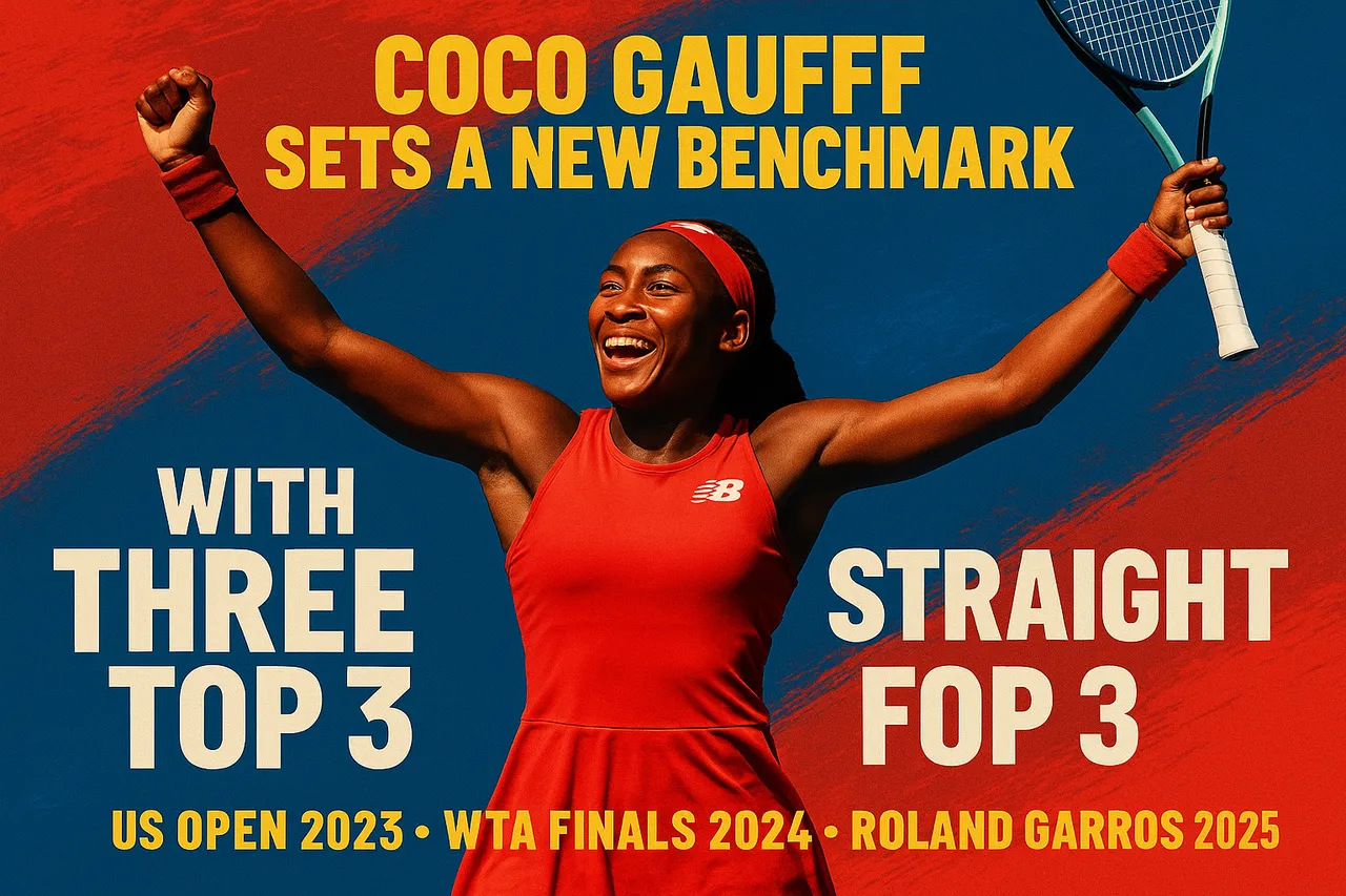 Coco Gauff Becomes The Youngest Woman To Finish In The Top 3 For Three Straight Years This Century