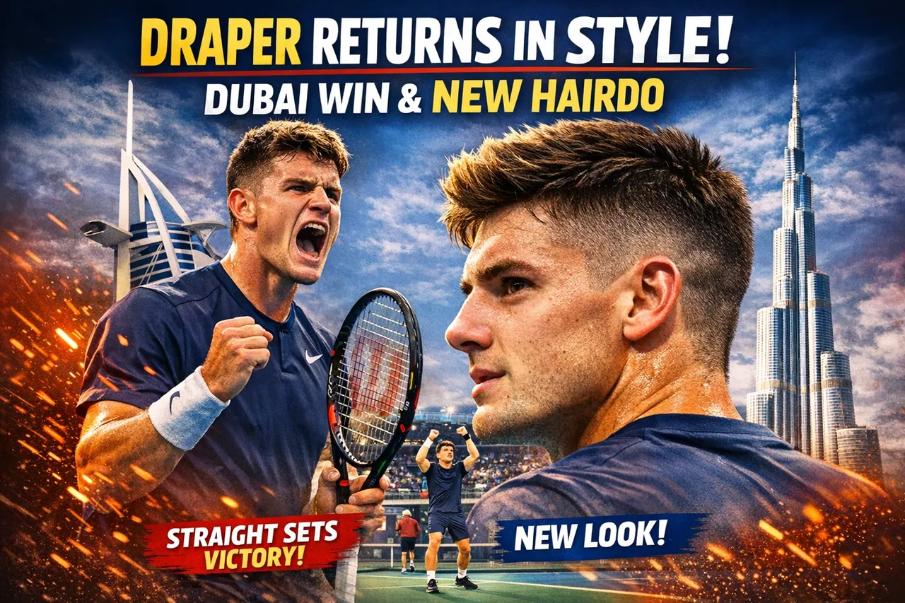 Draper Returns In Style With Dubai Win And New Hairdo