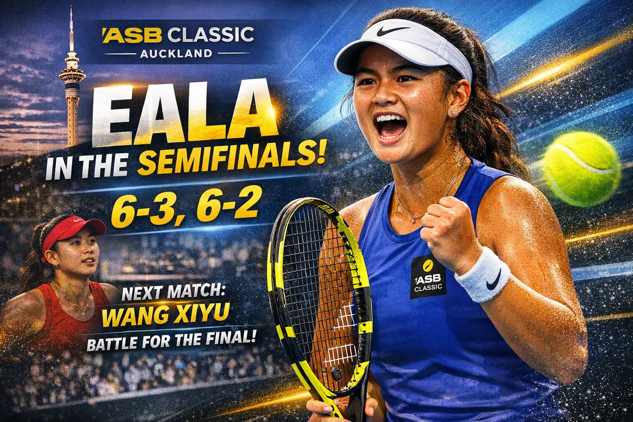 Eala Advances To ASB Classic Semis With Assertive Win In Auckland