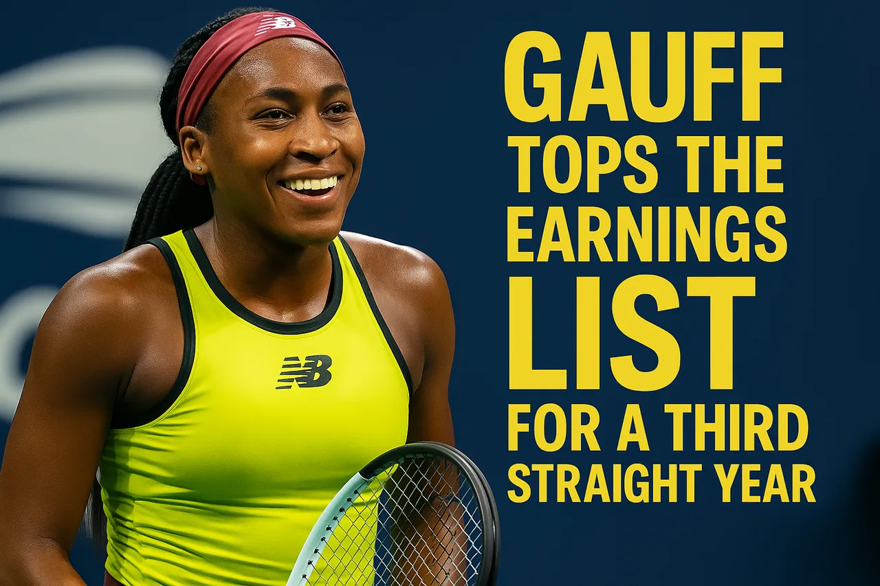 Gauff Tops The Earnings List For A Third Straight Year