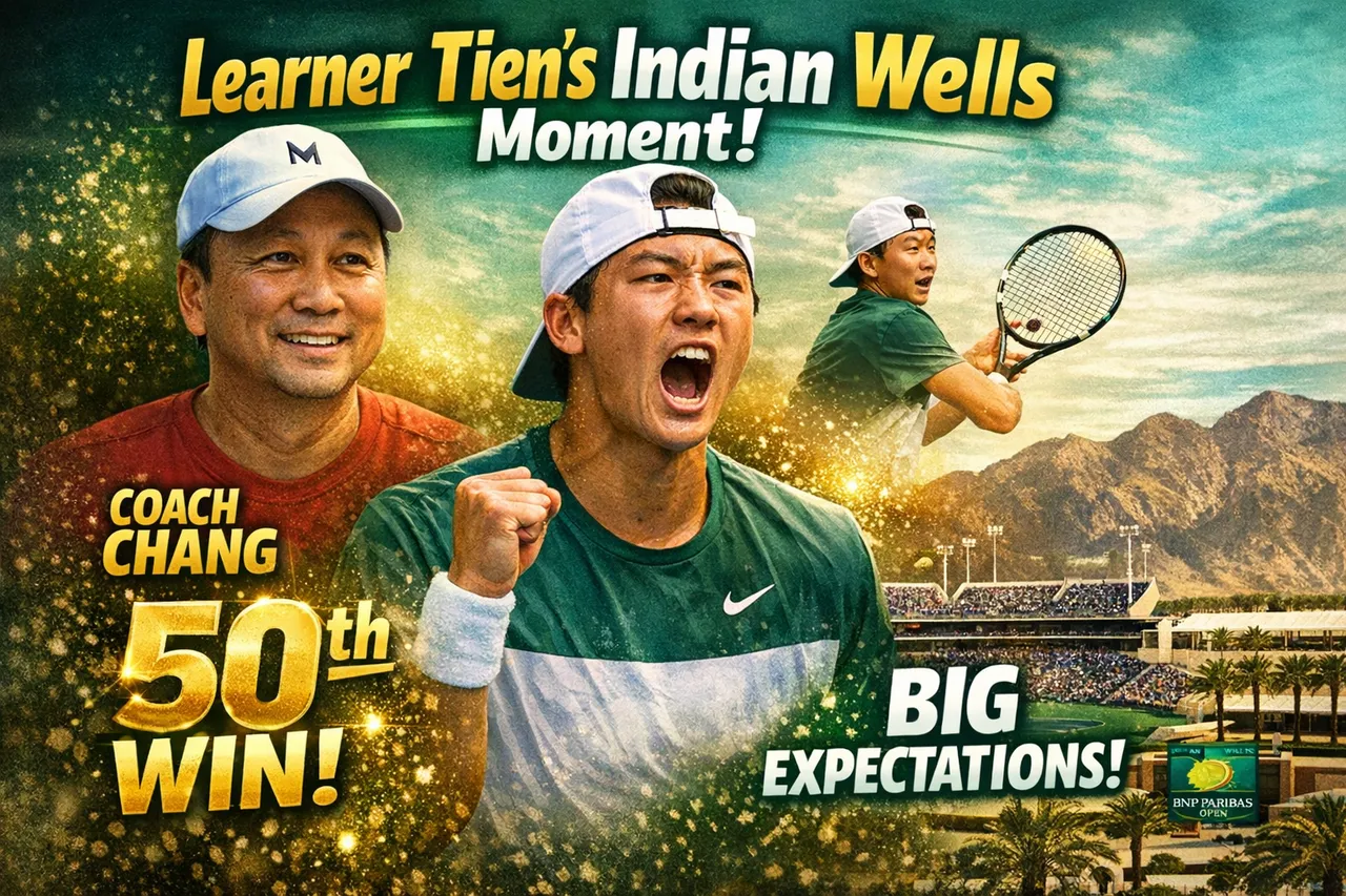 Learner Tien's Indian Wells Moment: Chang, A 50th Win, And Big Expectations