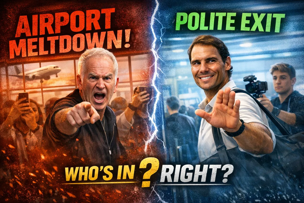 McEnroe's Airport Meltdown Vs Nadal's Polite Exit: Who's In The Right?