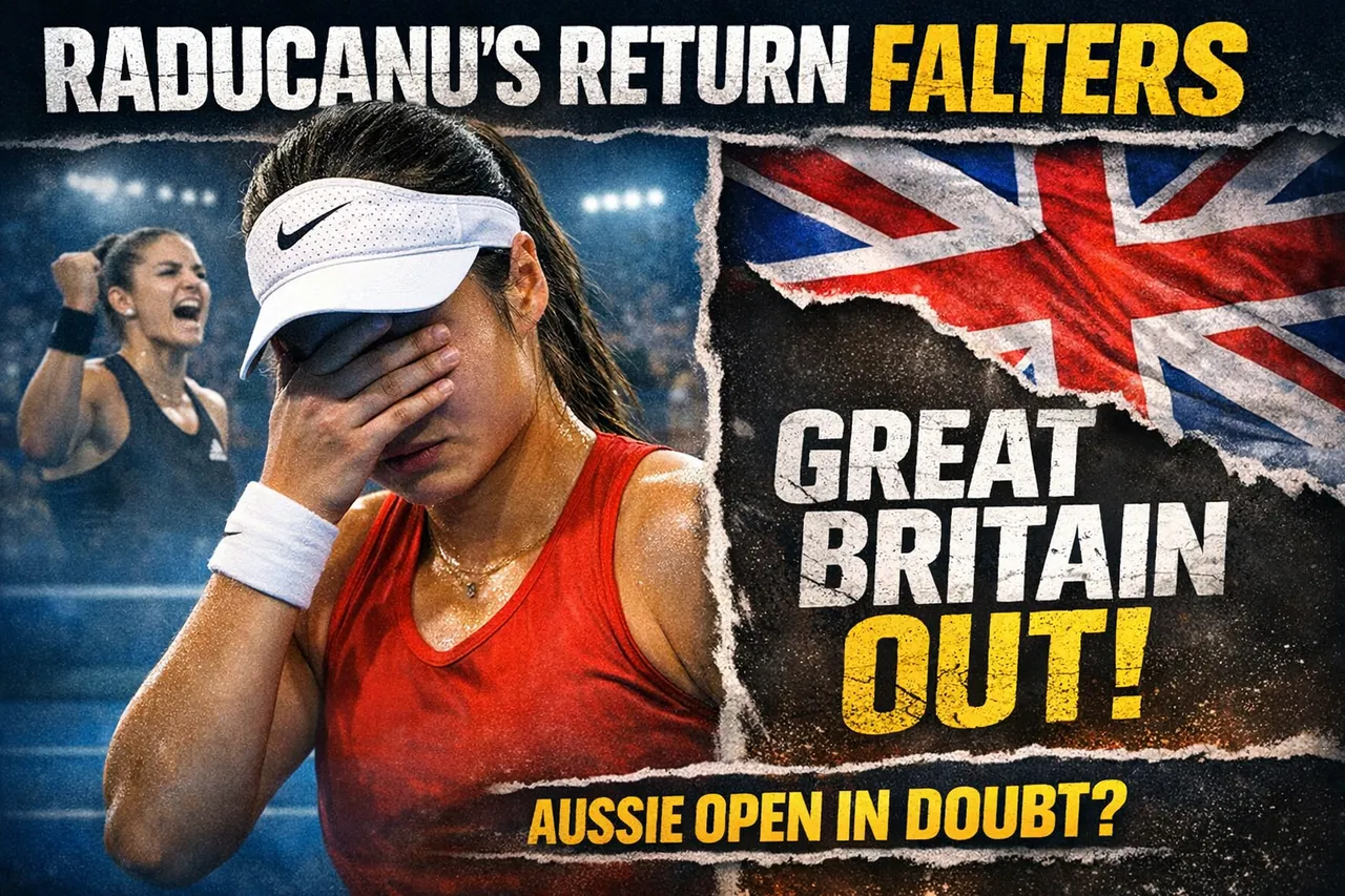 Raducanu's Return Falters As Great Britain Exit United Cup
