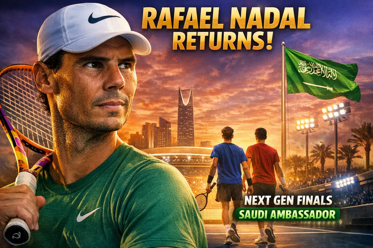 Rafael Nadal Returns To Next Gen Finals As Saudi Ambassador
