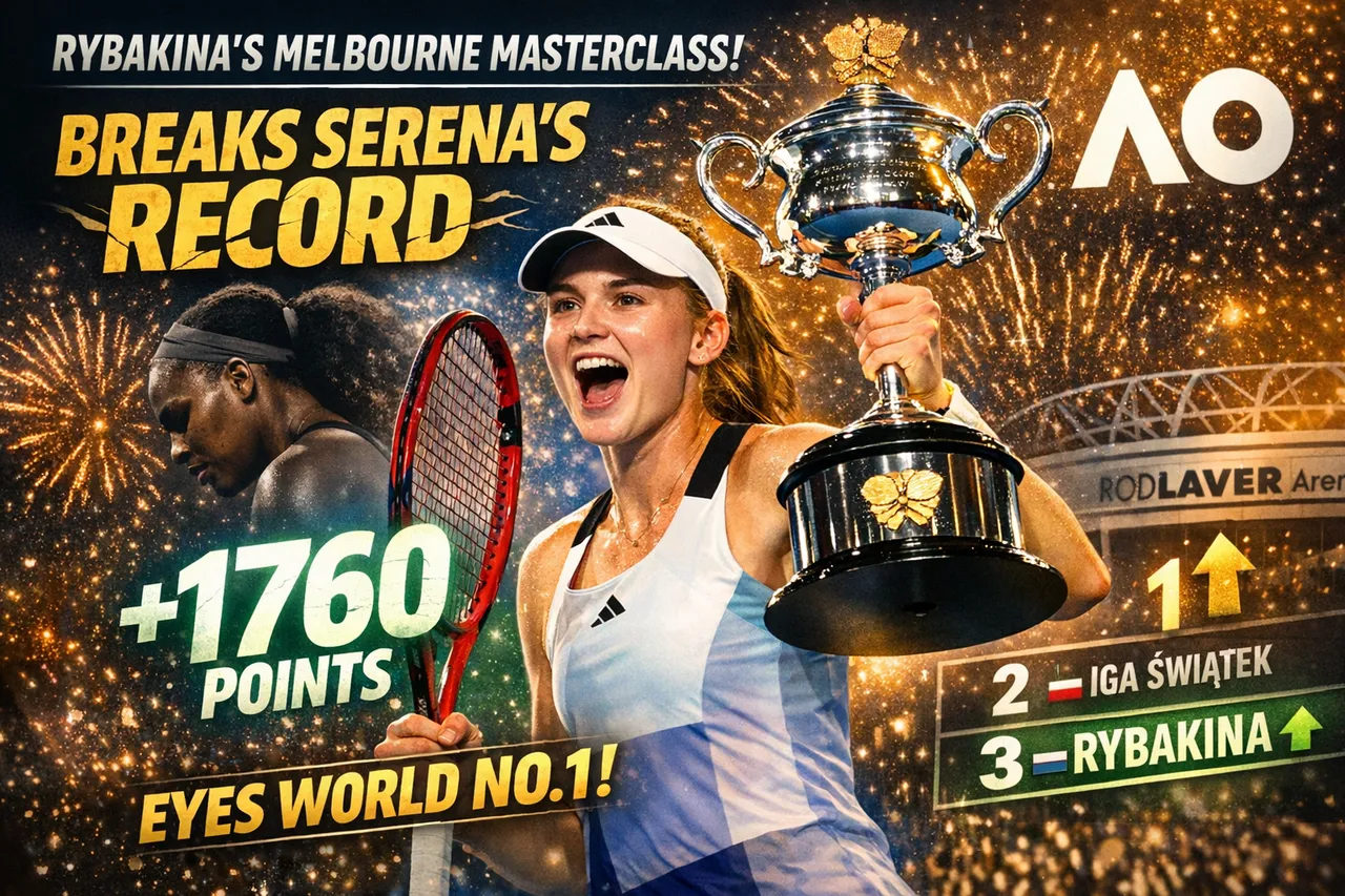 Rybakina’s Melbourne Masterclass: Breaks Serena’s WTA Record And Eyes No.1