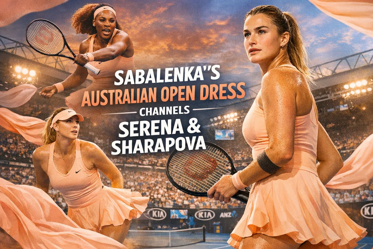 Sabalenka’s Australian Open Dress Channels Serena And Sharapova