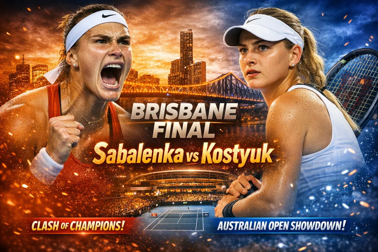 Sabalenka Sharp As She Sets Up Brisbane Final With Kostyuk