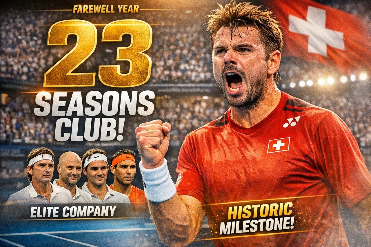 Wawrinka Joins Exclusive 23-Season Club In Farewell Year