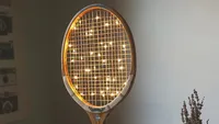 Vintage Tennis Racket LED Lamp